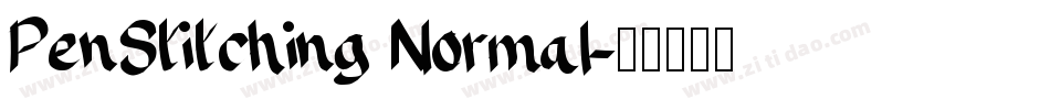 PenStitching Normal字体转换